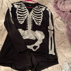 Skeleton romper for next halloween this was only worn for a few hours